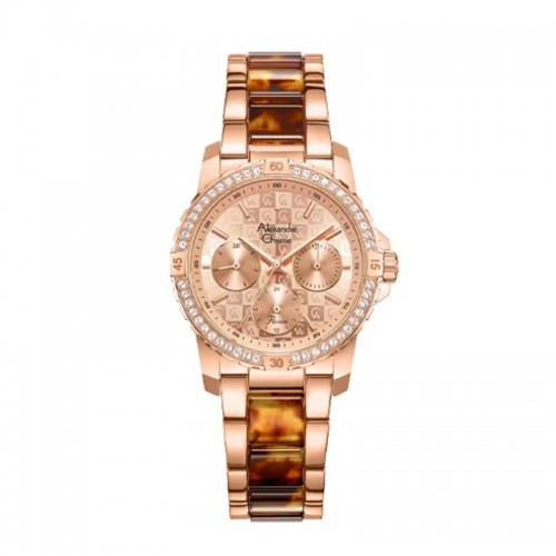 Alexandre Christie AC 6141 Rosegold Brown Acrylic Lady BFBRGLNBO2
